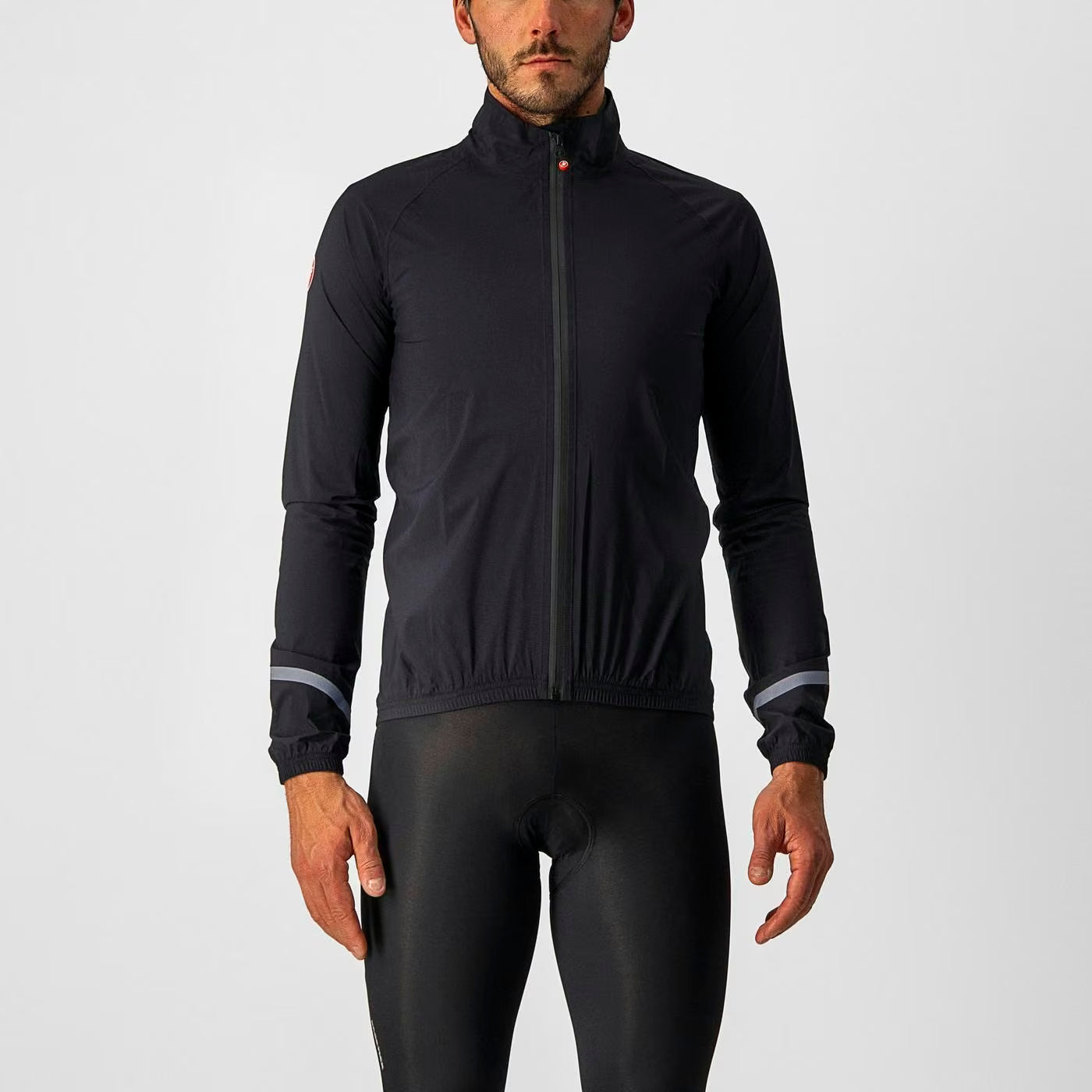 Castelli Emergency 2 Rain Jacket Men's Light Black - Image 1