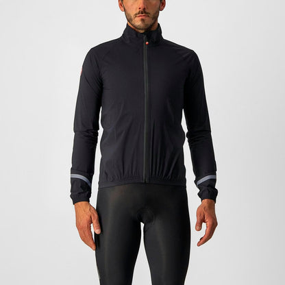 Castelli Emergency 2 Rain Jacket Men's Light Black - Image 1