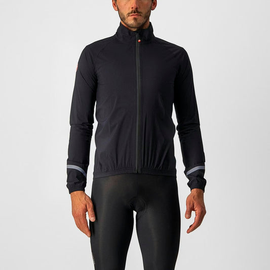 Castelli Emergency 2 Rain Jacket Men's Light Black - Image 1