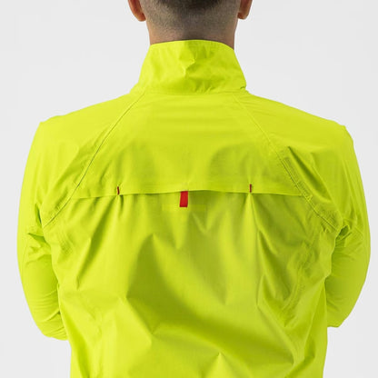 Castelli Emergency 2 Rain Jacket Men's Electric Lime - Image 3