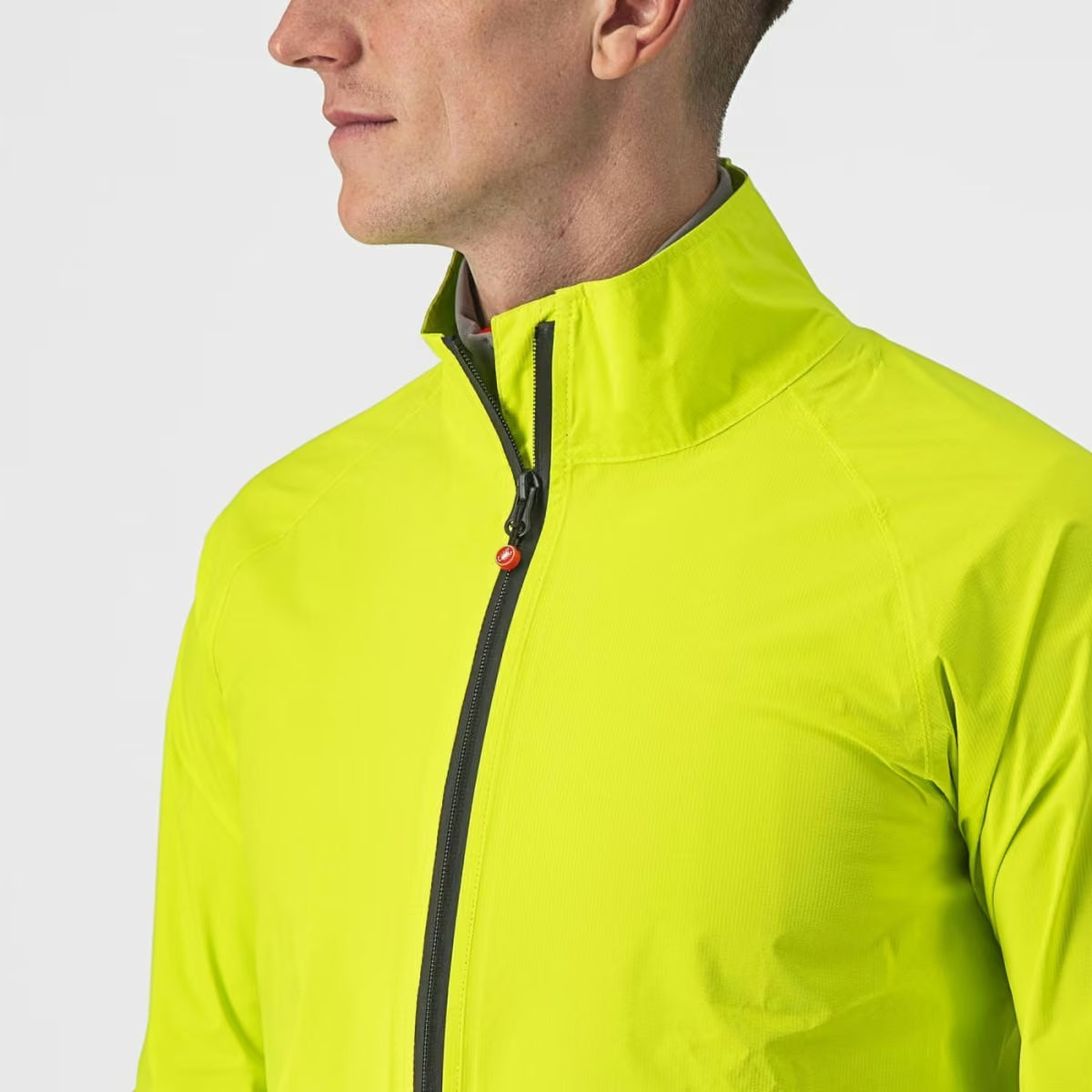 Castelli Emergency 2 Rain Jacket Men's Electric Lime - Image 4