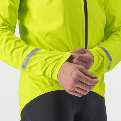 Castelli Emergency 2 Rain Jacket Men's Electric Lime - Image 5