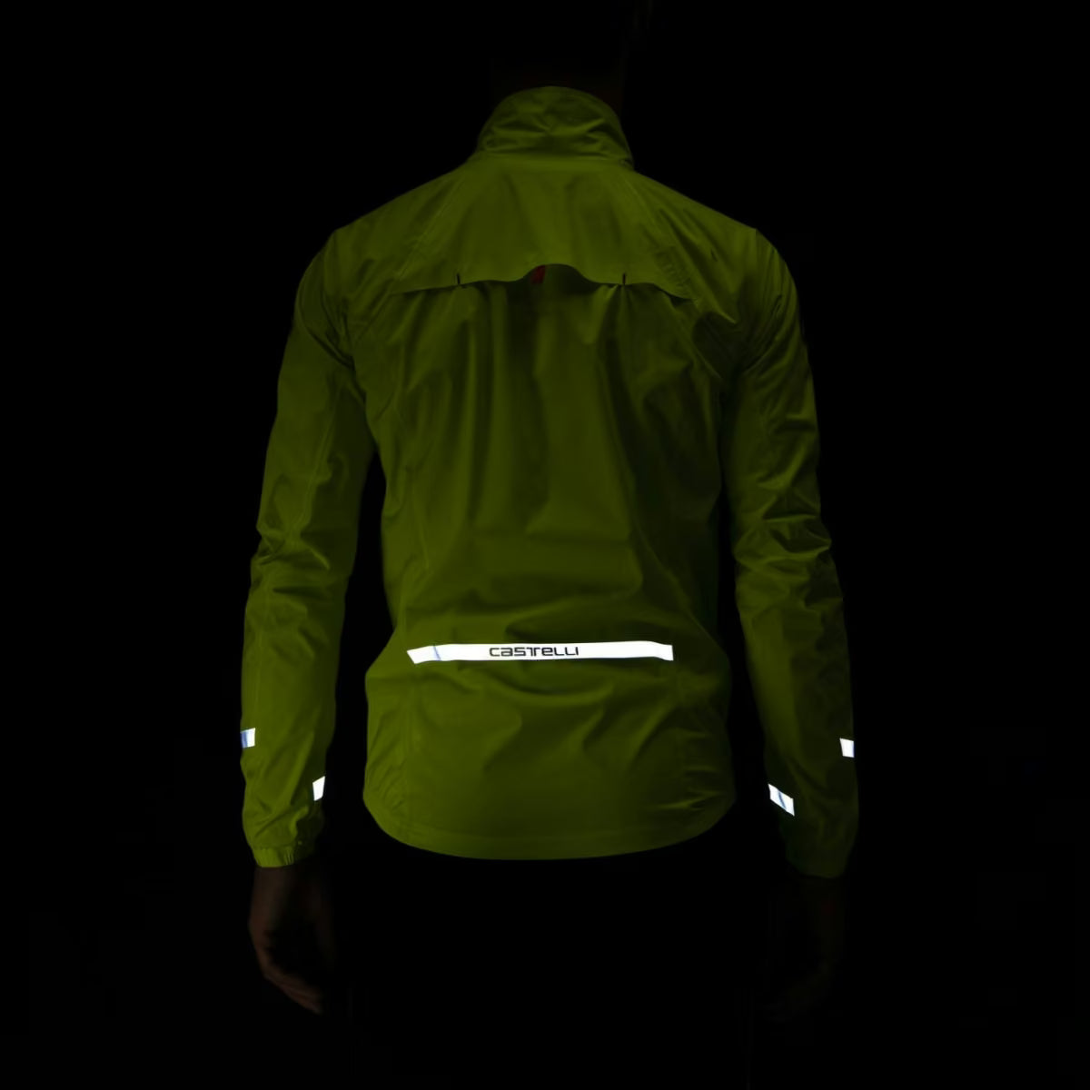 Castelli Emergency 2 Rain Jacket Men's Electric Lime - Image 7