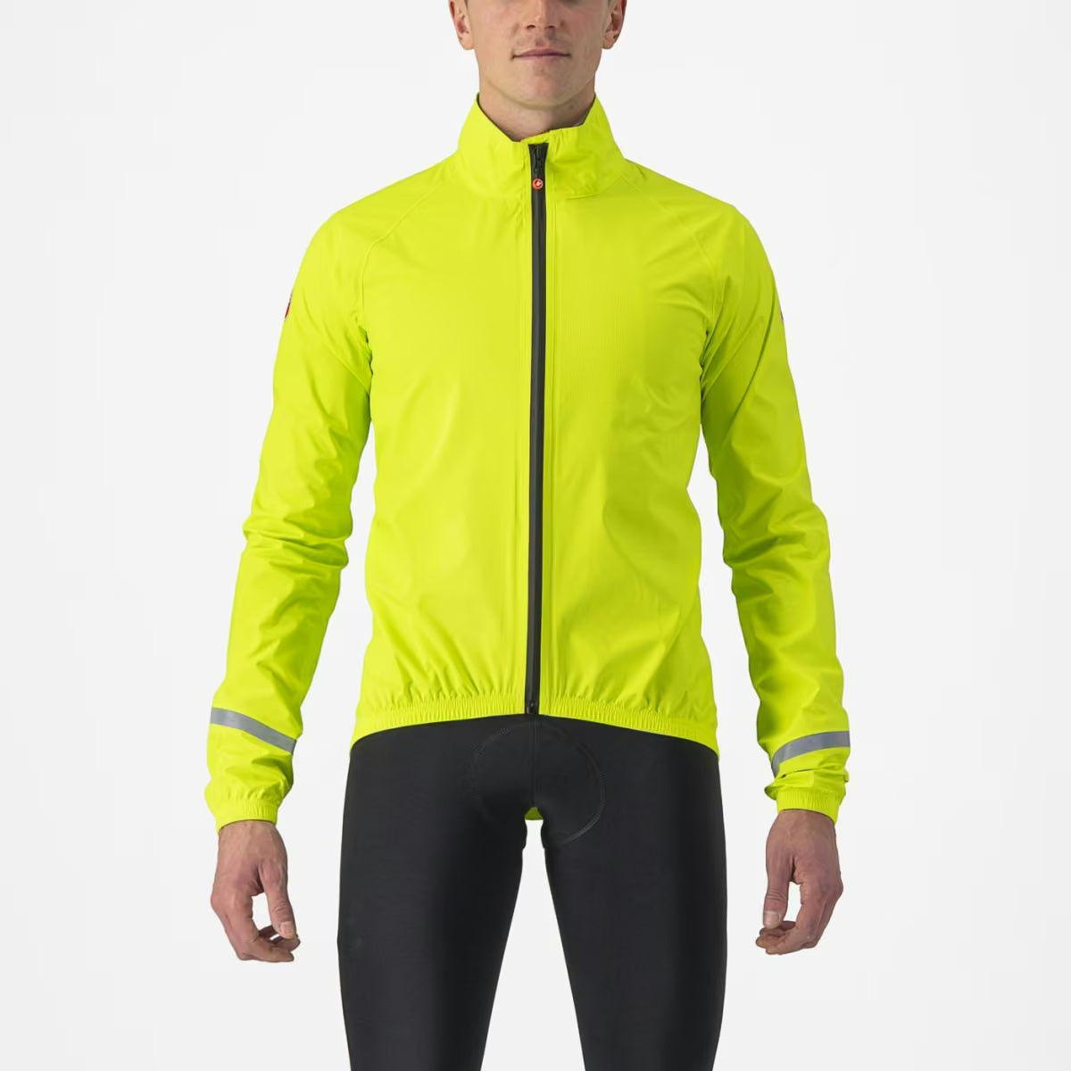 Castelli Emergency 2 Rain Jacket Men's Electric Lime - Image 1