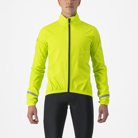 Castelli Emergency 2 Rain Jacket Men's Electric Lime - Image 1