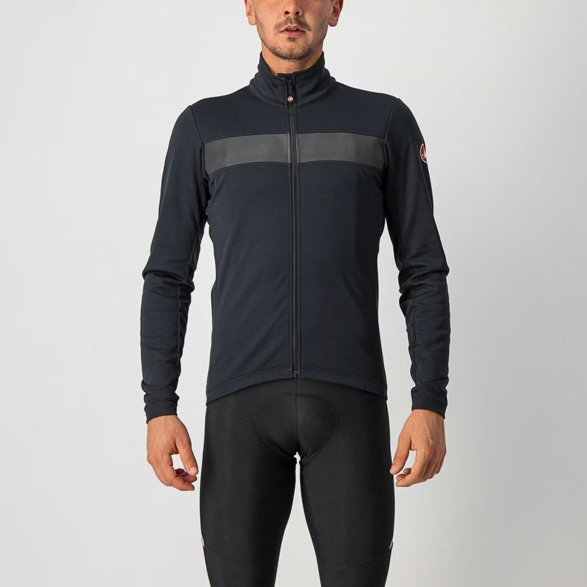 Castelli Raddoppia 3 Jacket Men's Light Black/Reflex - Image 1