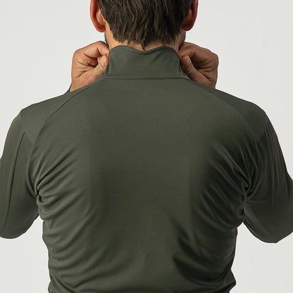 Castelli Go Jacket Men's Military Green/Fiery Red - Image 6