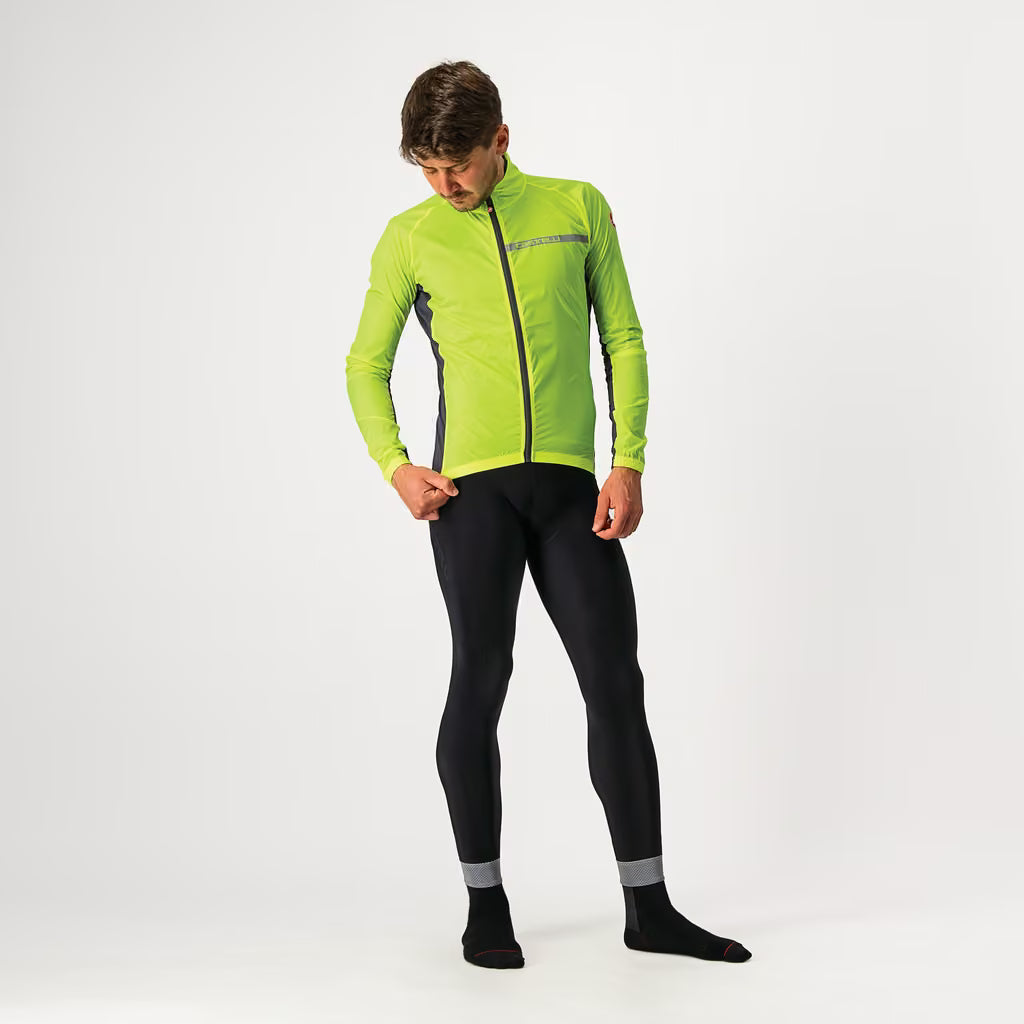 Castelli Squadra Stretch Jacket Men's Yellow Fluo/Dark Gray - Image 7
