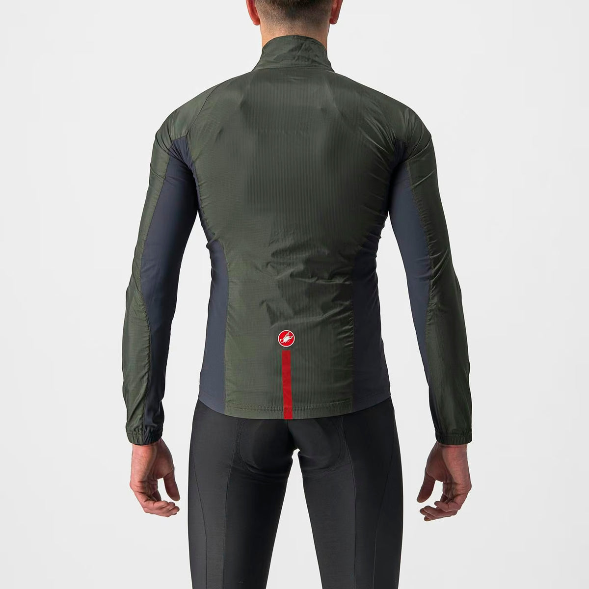 Castelli Squadra Stretch Jacket Men's Military Green/Dark Gr - Image 2
