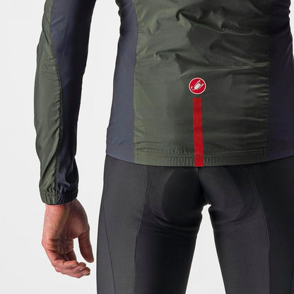 Castelli Squadra Stretch Jacket Men's Military Green/Dark Gr - Image 3