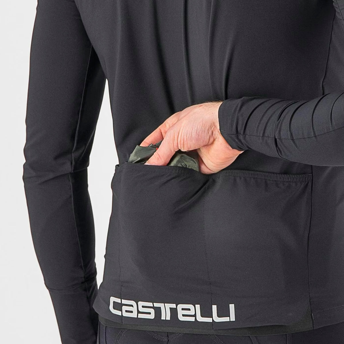 Castelli Squadra Stretch Jacket Men's Military Green/Dark Gr - Image 4