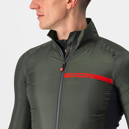 Castelli Squadra Stretch Jacket Men's Military Green/Dark Gr - Image 6