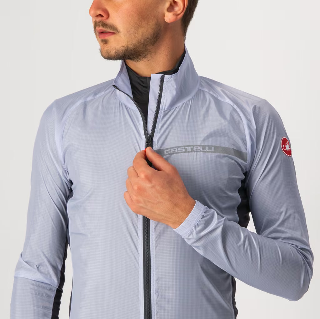 Castelli Squadra Stretch Jacket Men's Silver Gray/Dark Gray - Image 3