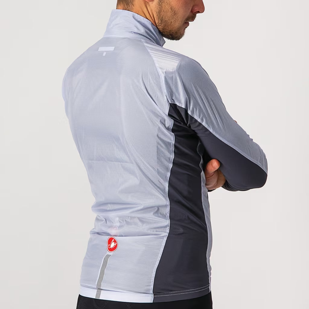 Castelli Squadra Stretch Jacket Men's Silver Gray/Dark Gray - Image 5