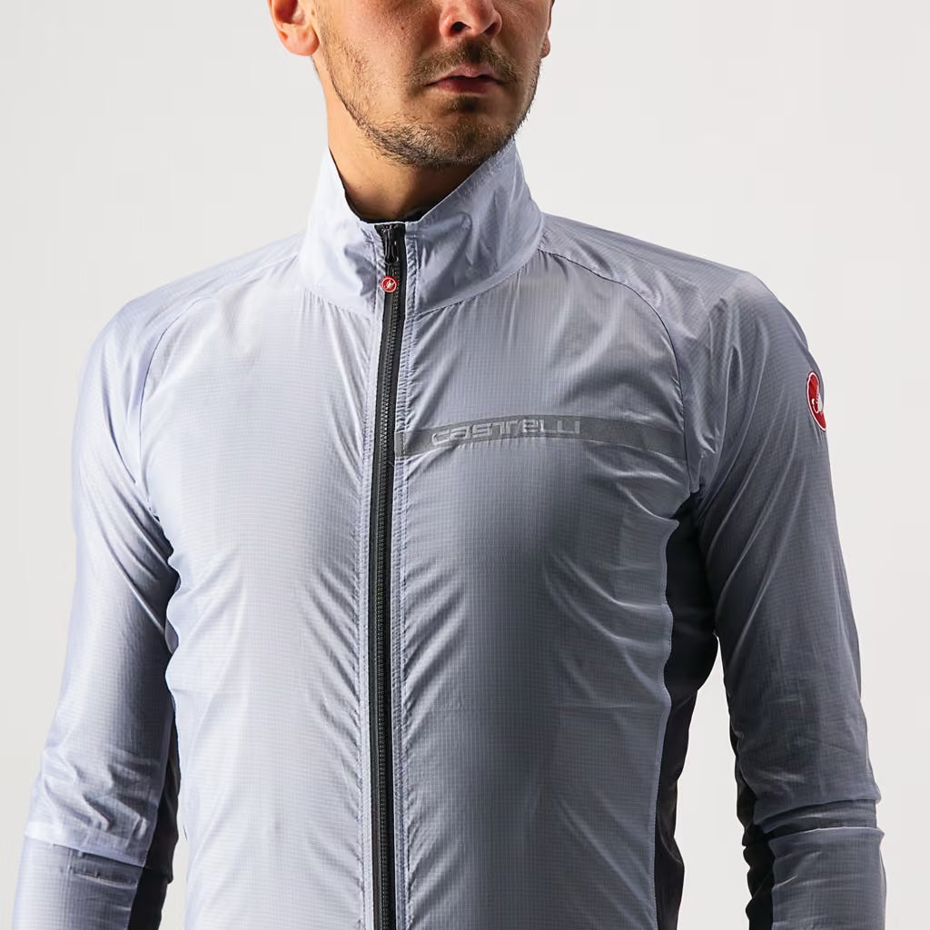 Castelli Squadra Stretch Jacket Men's Silver Gray/Dark Gray - Image 6