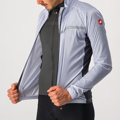 Castelli Squadra Stretch Jacket Men's Silver Gray/Dark Gray - Image 7