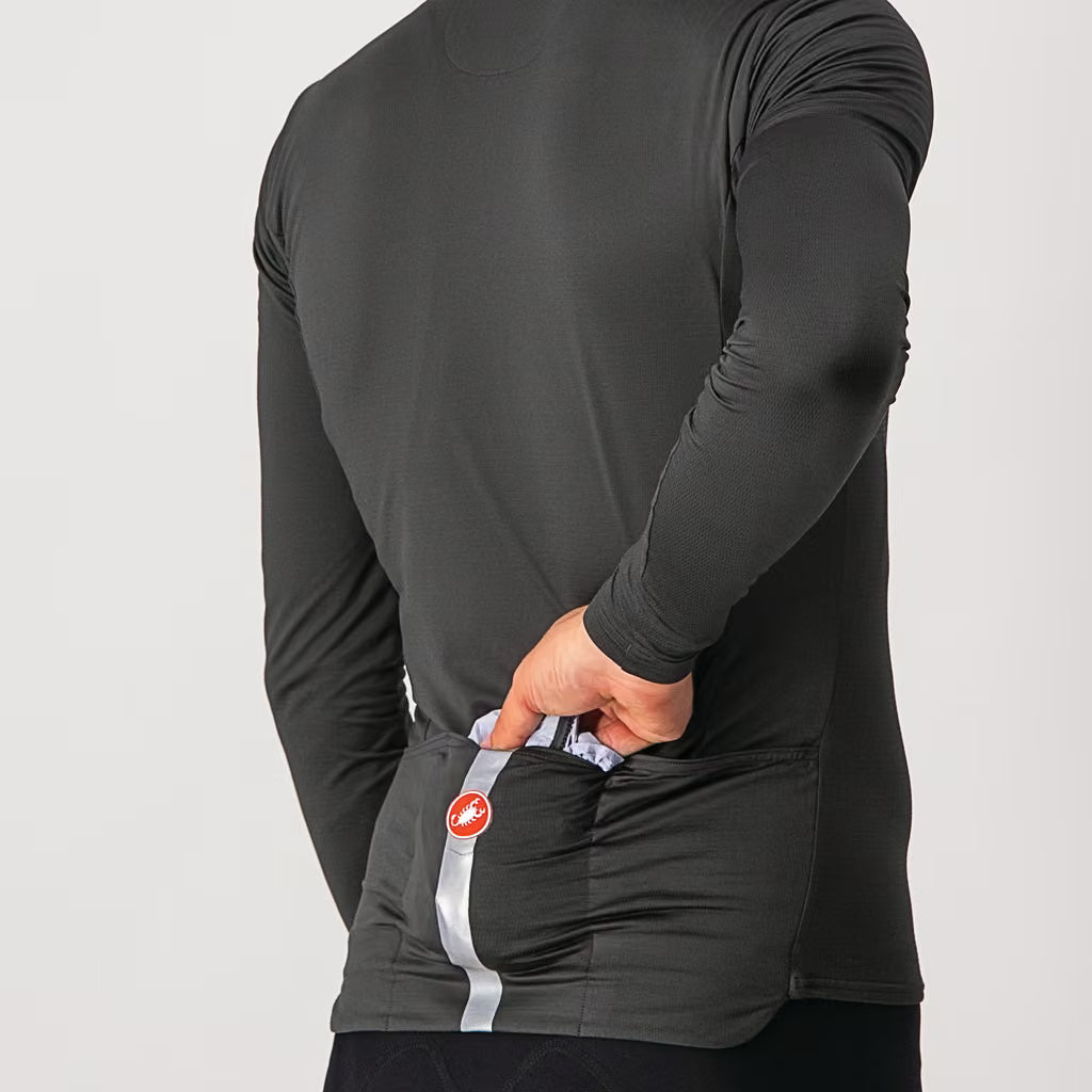 Castelli Squadra Stretch Jacket Men's Silver Gray/Dark Gray - Image 8