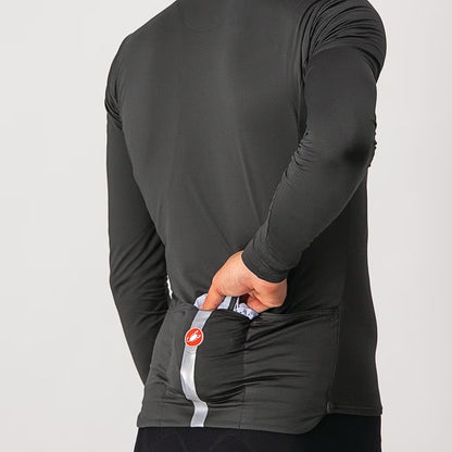 Castelli Squadra Stretch Jacket Men's Silver Gray/Dark Gray - Image 8