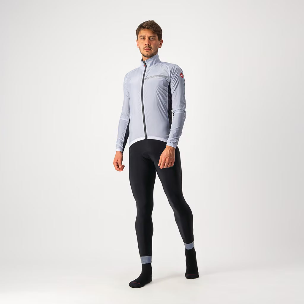 Castelli Squadra Stretch Jacket Men's Silver Gray/Dark Gray - Image 9