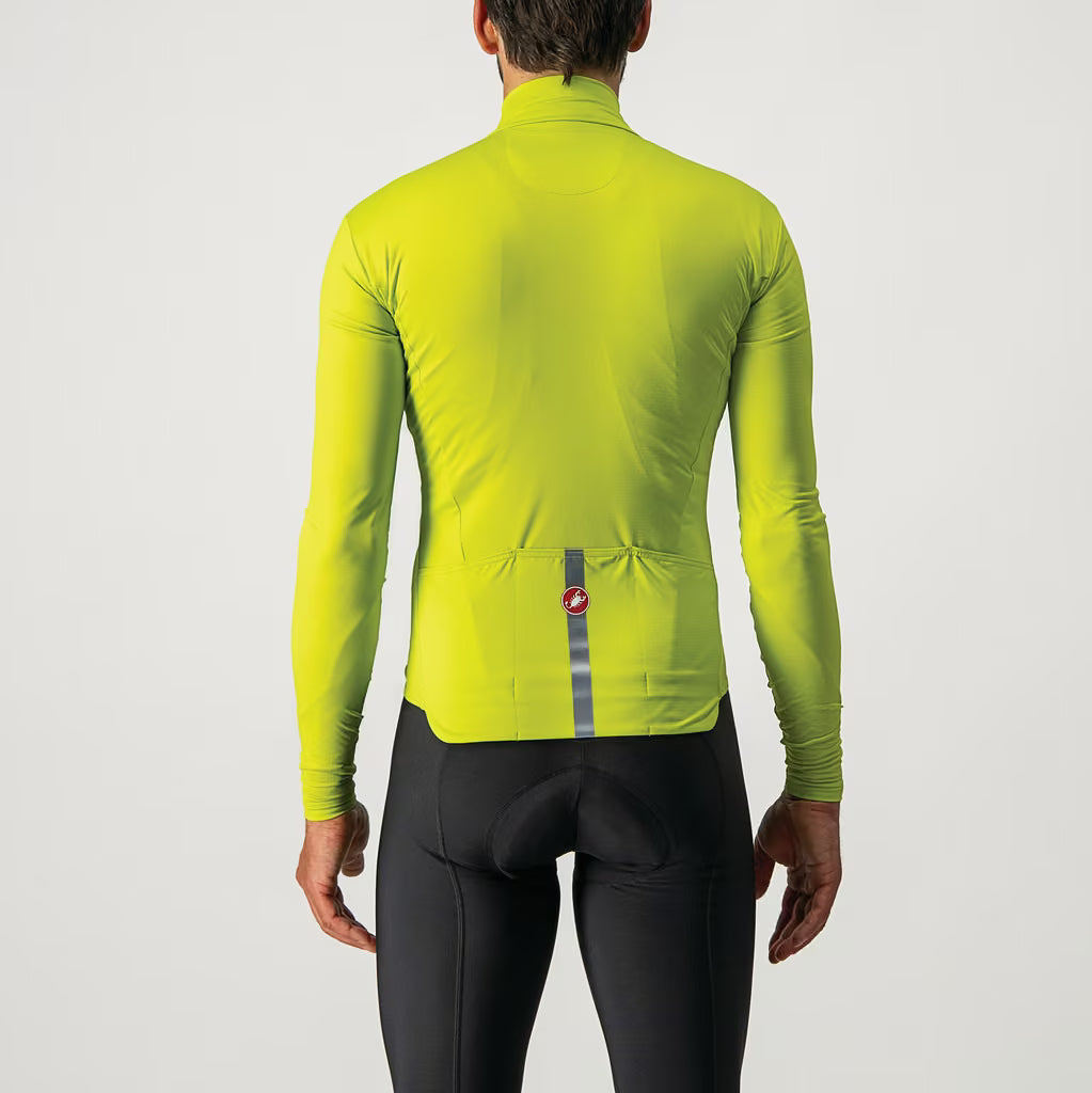 Castelli Pro Thermal Mid Long Sleeve Jersey Men's Chartreuse - Image 2