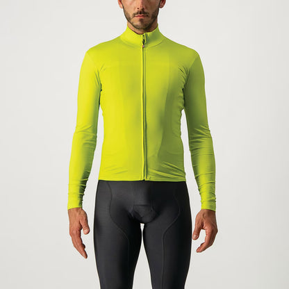 Castelli Pro Thermal Mid Long Sleeve Jersey Men's Chartreuse - Image 1