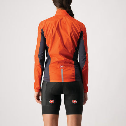 Castelli Squadra Stretch Jacket Women's Fiery Red/Dark Gray - Image 2