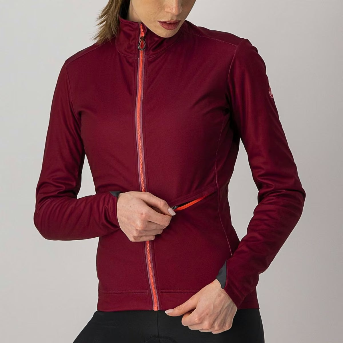 Castelli Go Jacket Women's Bordeaux/Brilliant Pink - Image 3