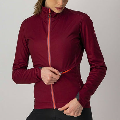 Castelli Go Jacket Women's Bordeaux/Brilliant Pink - Image 3