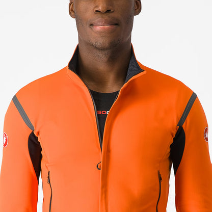 Castelli Perfetto RoS 2 Long Sleeve Jacket Men's Red Orange/ - Image 7