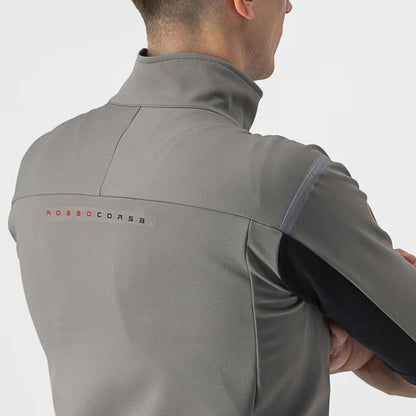 Castelli Gabba RoS 2 Jacket Men's Nickel Gray/Travertine Gra - Image 8