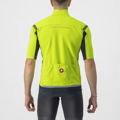 Castelli Gabba RoS 2 Jacket Men's Electric Lime/Dark Gray - Image 2