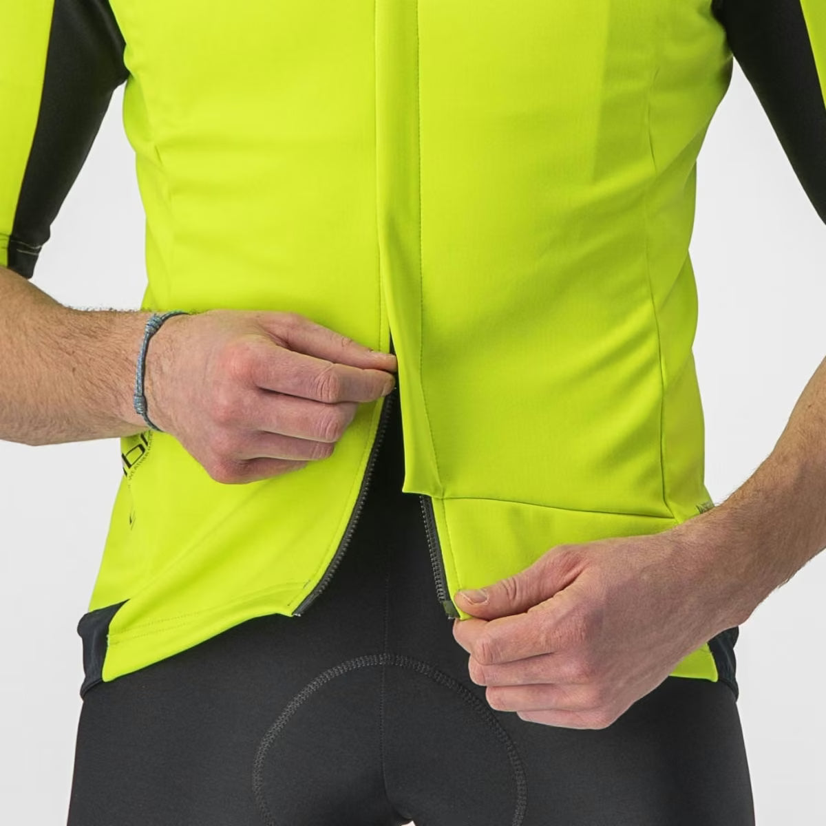 Castelli Gabba RoS 2 Jacket Men's Electric Lime/Dark Gray - Image 5