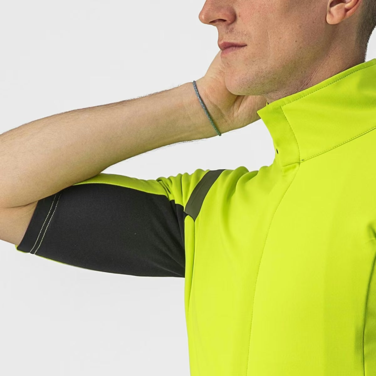Castelli Gabba RoS 2 Jacket Men's Electric Lime/Dark Gray - Image 6