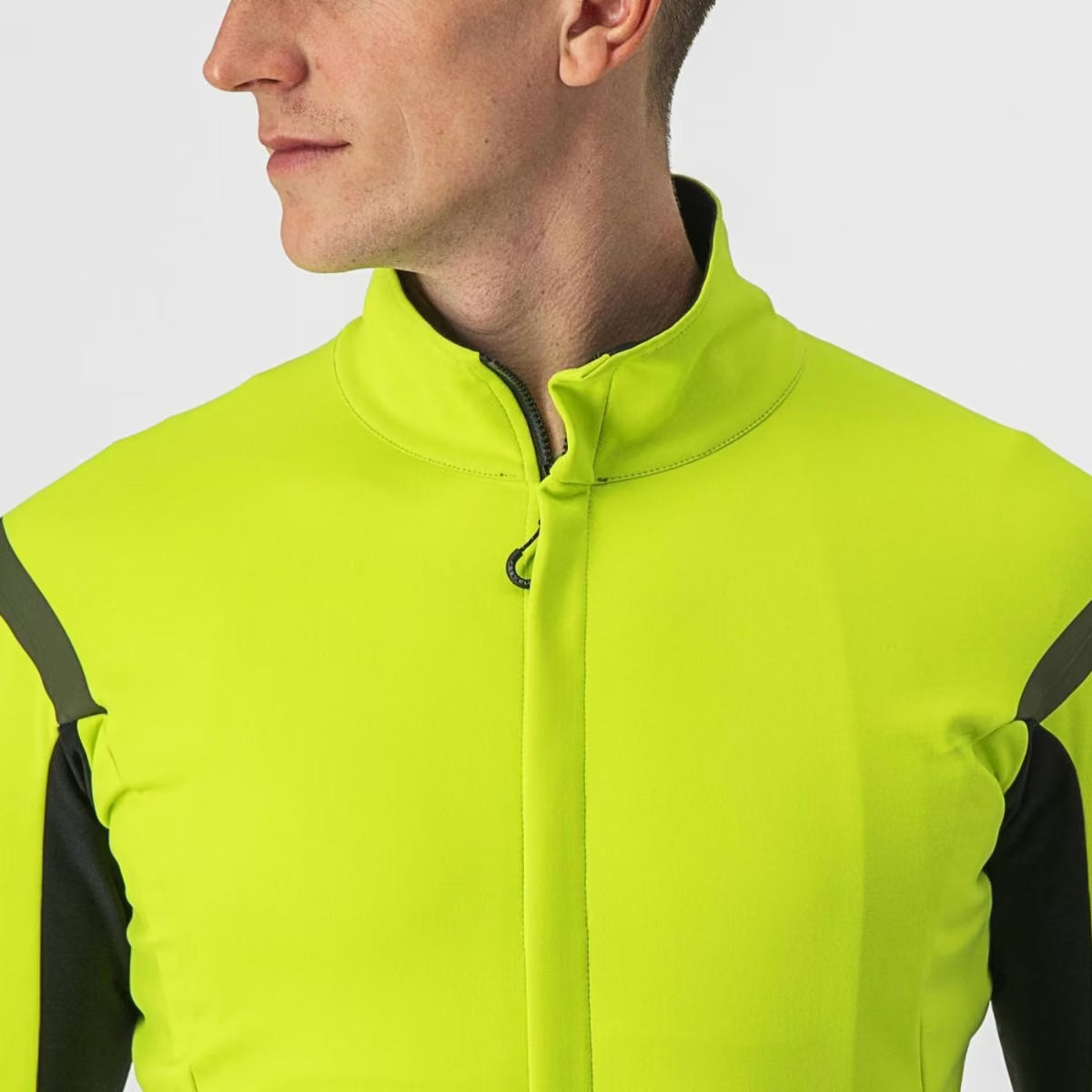 Castelli Gabba RoS 2 Jacket Men's Electric Lime/Dark Gray - Image 7