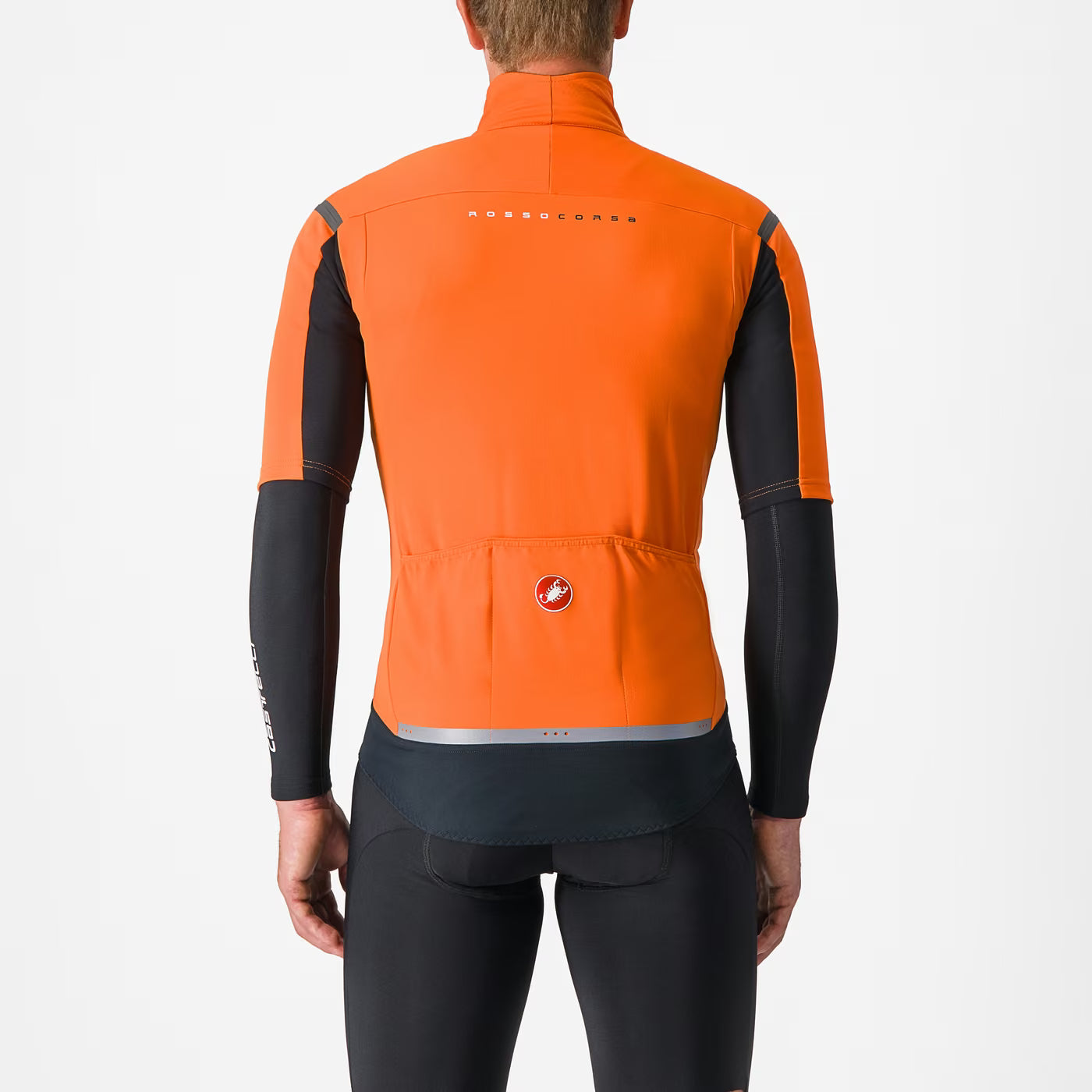 Castelli Gabba RoS 2 Jacket Men's Red Orange/Dark Gray - Image 2