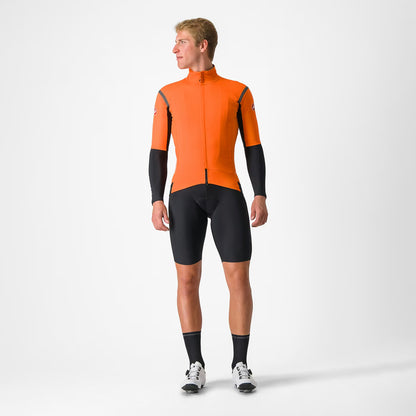 Castelli Gabba RoS 2 Jacket Men's Red Orange/Dark Gray - Image 7