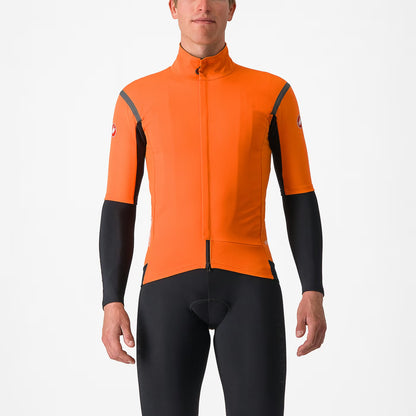 Castelli Gabba RoS 2 Jacket Men's Red Orange/Dark Gray - Image 1