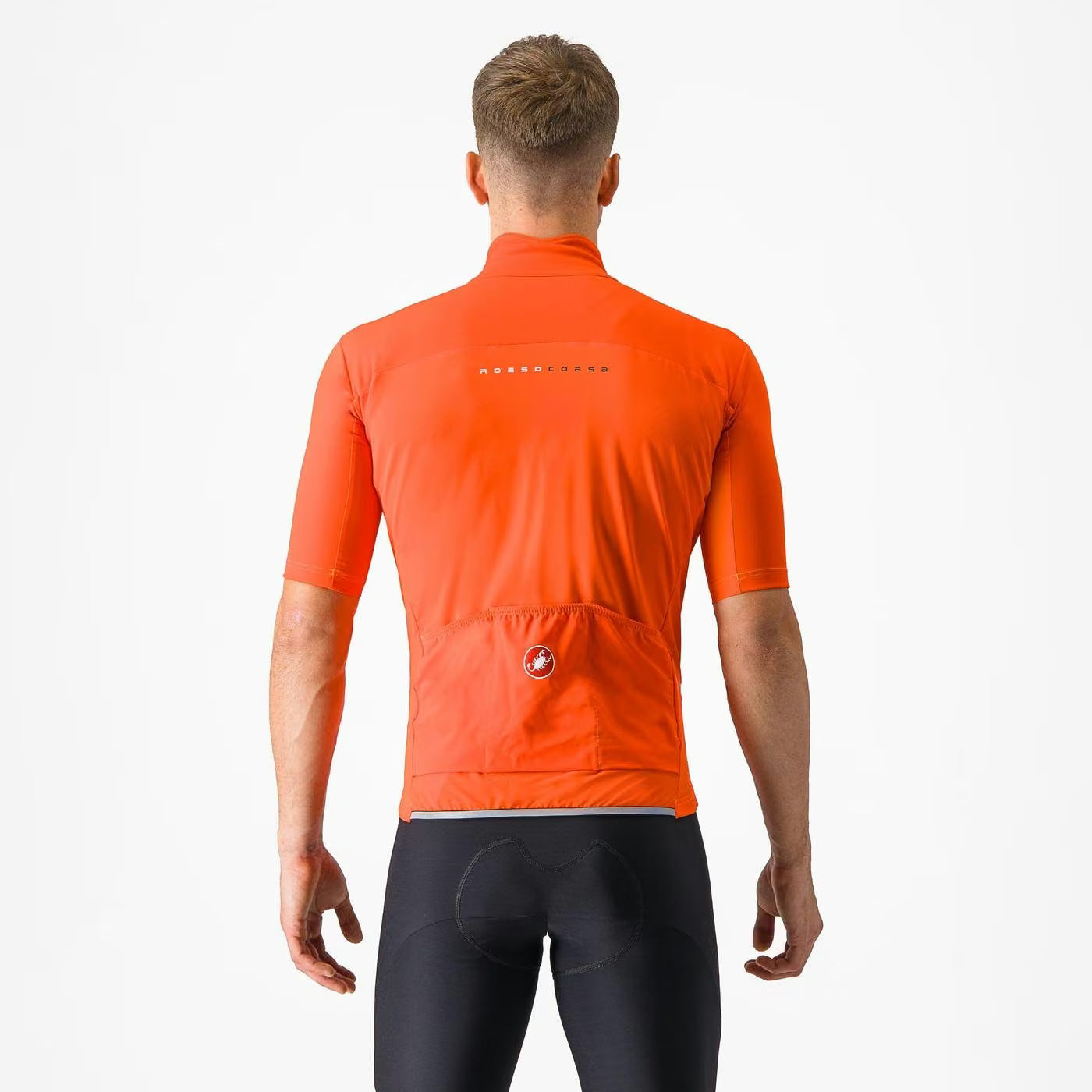 Castelli Perfetto RoS 2 Wind Jersey Men's Brilliant Orange - Image 2