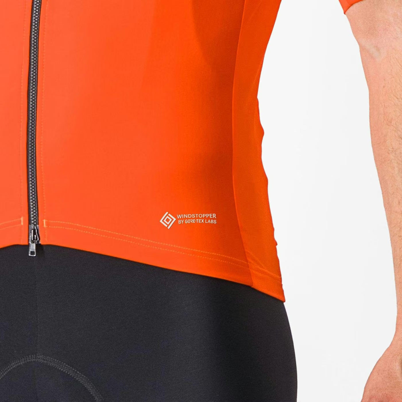 Castelli Perfetto RoS 2 Wind Jersey Men's Brilliant Orange - Image 6