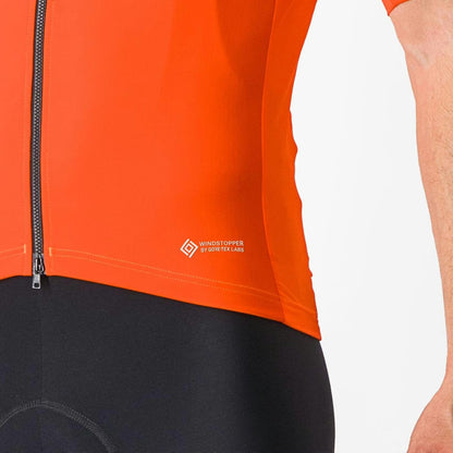 Castelli Perfetto RoS 2 Wind Jersey Men's Brilliant Orange - Image 6