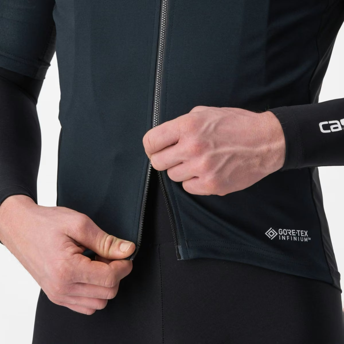 Castelli Perfetto RoS 2 Wind Jersey Men's Light Black - Image 5