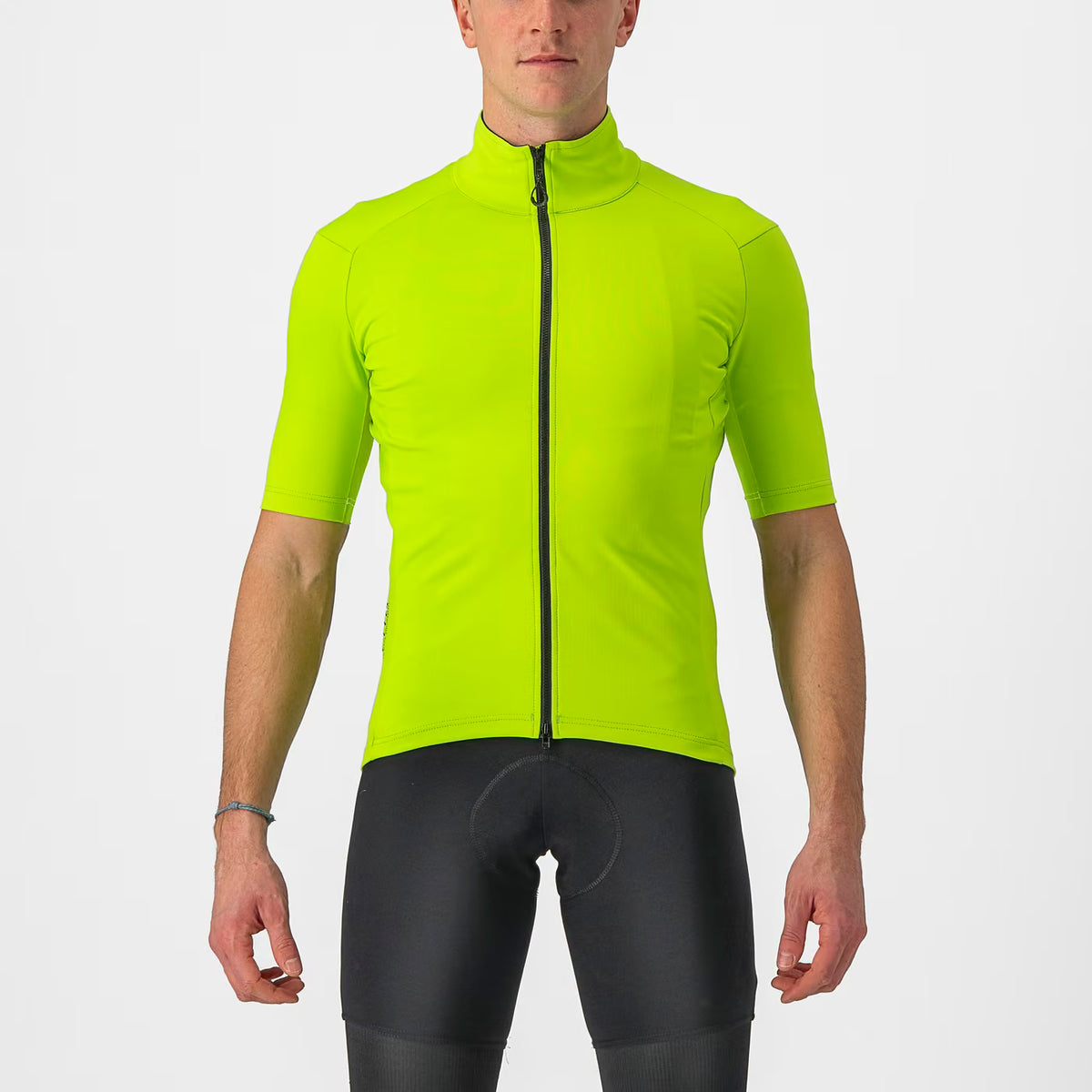 Castelli Perfetto RoS 2 Wind Jersey Men's Electric Lime - Image 1