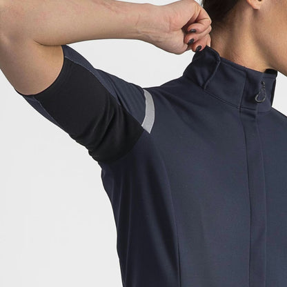 Castelli Gabba RoS 2 Jacket Women's Savile Blue/Silver Refle - Image 6
