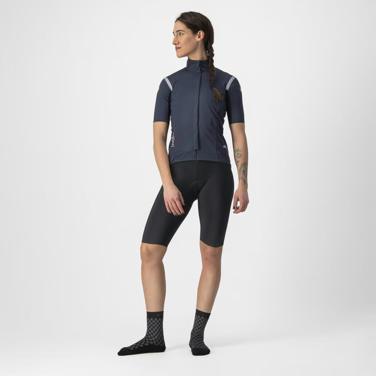 Castelli Gabba RoS 2 Jacket Women's Savile Blue/Silver Refle - Image 7