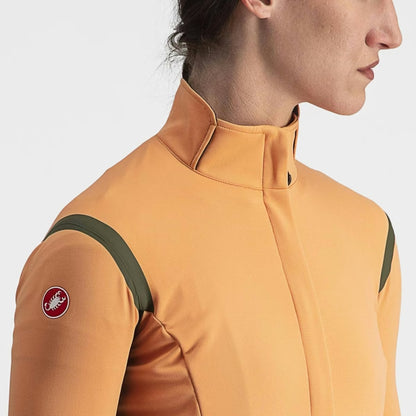 Castelli Gabba RoS 2 Jacket Women's Melon/Military Green - Image 6