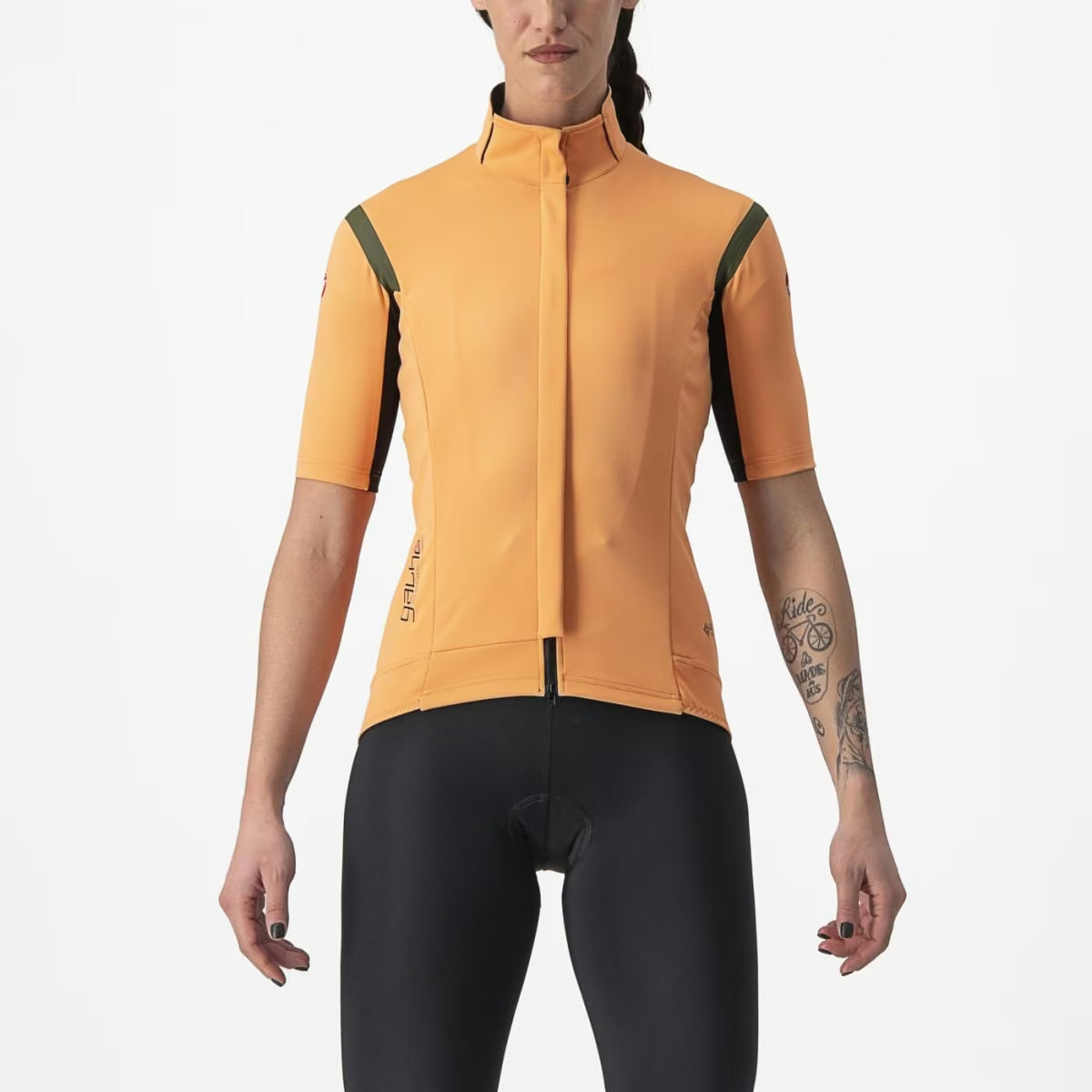 Castelli Gabba RoS 2 Jacket Women's Melon/Military Green - Image 1