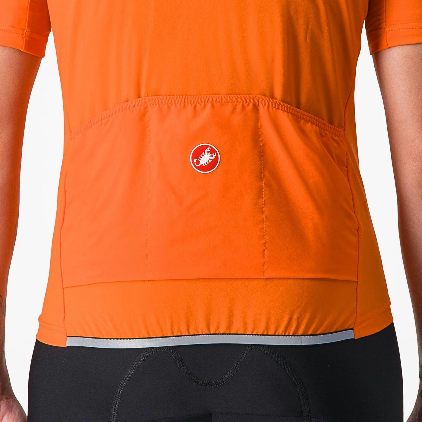 Castelli Perfetto RoS 2 Wind Jersey Women's Red Orange - Image 4