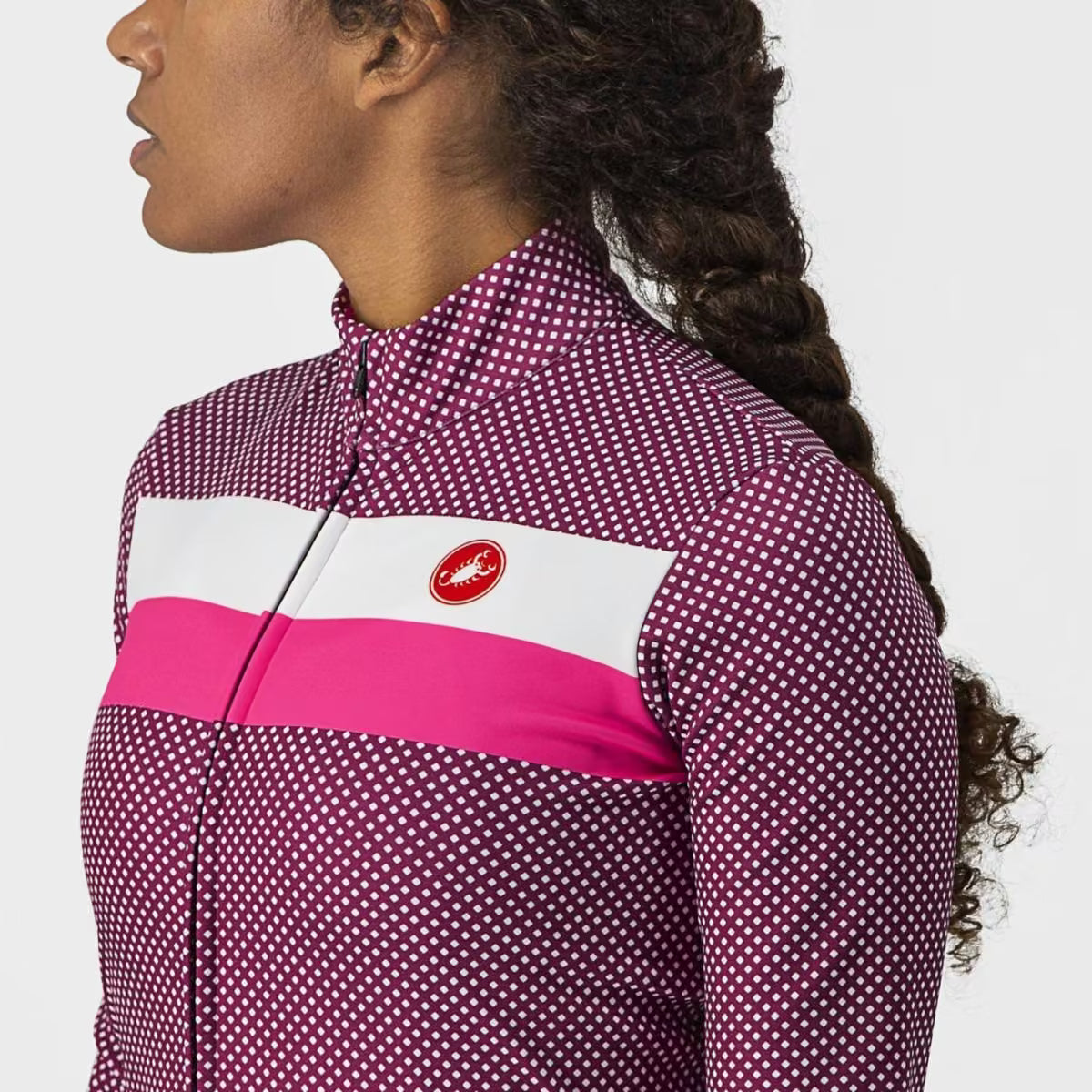 Castelli Volare LS Jersey Women's Cyclamen - Image 4