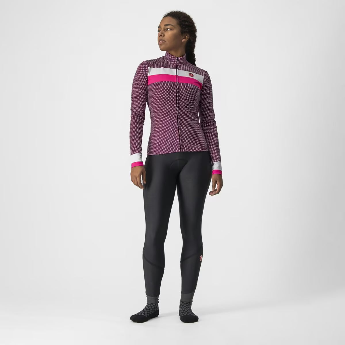 Castelli Volare LS Jersey Women's Cyclamen - Image 5