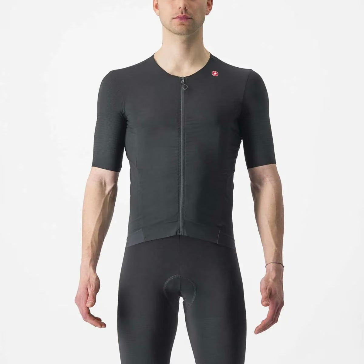 Castelli Premio Black Jersey Men's Light Black - Image 1